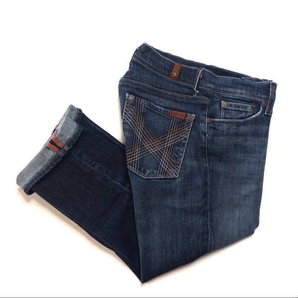 7 For All Mankind Mia Crop Jeans size 28 - Picture 4 of 12